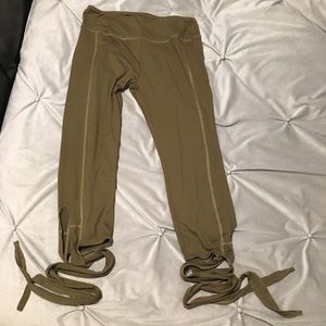 Ballet tie leggings workout yoga L